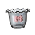 thumbnail image 4 of Vaso de postre de vidrio, parfait, vaso de fruta, forma de flor, pudines domésticos, vidrio transparente Gris, 4 of 9