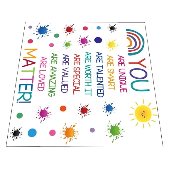 FRCOLOR 1 Set Inspirational Quotes Decals Inspirational Wall Stickers Room Wall Stickers Bedroom Wallpaper