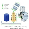 thumbnail image 5 of A/C Retrofit Valve & BPV31 Piercing Tap Kit For R12 R22 R134A 15-80 Centigrade N0N8, 5 of 5