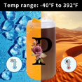 thumbnail image 3 of Vaso de vidrio Wulcea con monograma, 500 ml, con tapa y pajita, 3 of 6