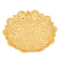 thumbnail image 1 of Bol de Fruits Dorés, Processus de Galvanoplastie à Motif Rétro Plateau de Collation Plus Lisse pour Mariage, 1 of 8