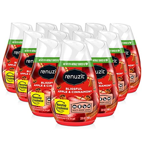 Renuzit Adjustable Solid Gel Air Freshener Cones, Apple & Cinnamon