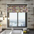 thumbnail image 2 of Coolnut Mexican Talavera Tile Ceramic Valance Curtains for Kitchen or Bathroom, 54x18in Valances Window Treatment Rod Pocket Drape Light Filtering Living Room Bedroom Decor, 2 of 6