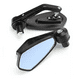 thumbnail image 3 of 2 Pz Espejos Moto Deportivos Racer Motocicleta Negro, 3 of 5