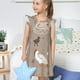 thumbnail image 4 of Fotbe Chicken Vestido de Dormir para Niñas de 3 a 10 Años, Mangas Cortas, Estilo Princesa, Pijama Camisón con Mangas Voladas-XX-Large, 4 of 6