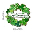 thumbnail image 3 of ChicYu Wooden St. Patrick's Day Decoration Door Wreath for Front Door Sign Wall Signs Spring Decoration,Welcome Hanging for Home Decor Party Outdoor Indoor, 3 of 6
