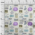 thumbnail image 2 of oneOone Cotton Poplin Beige Fabric Game Video Game Dress Material Fabric Print Fabric By The Yard 56 Inch Wide, 2 of 4