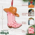 thumbnail image 5 of Personalized Christmas Boots Ornament 2024 -Custom Ornament Pink Cowgirl Boots Ornament Customized Western Themed Christmas Ornaments for Girls Pink Boots Ornaments Cowgirl Ornament, 5 of 9