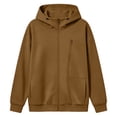 thumbnail image 5 of Levmjia Women's Hoodie Sweatshirt Asymmetric Zip Pocket Long Sleeve Casual Loose Fit Pullover with Drawstring for Fall Winter, 5 of 7
