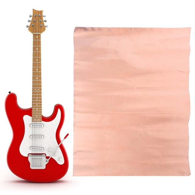 El efecto de protección se siente cómodo Piezas de guitarra blindaje EMI cinta de lámina de cobre tambor de bajo para el hogar