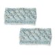 thumbnail image 2 of Sonducket Diadema de invierno para mujer, orejeras de ganchillo, motocicleta para mujer, color negro Accesorio para el cabello Hilo azul lago Sonducket AP009482-11B, 2 of 6