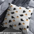 thumbnail image 2 of Homewish Kawaii Black Cat 01 for Kids, Cartoon Bowknot Pumpkin Room Decor Fabric by the Yard, Happy Halloween Sewing Fabric, Breathable Home Decor, 2 of 6