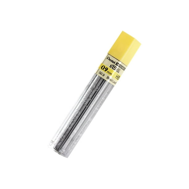 Pentel Hi-Polymer Super - Mine de Crayon - HB - 0,9 mm (Pack de 15) - pour 120 A3; Graphgear 1000; Sharplet