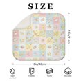 thumbnail image 4 of Pioneer Flower Floral Print Pattern Kitchen Dish Drying Mat 1 Pack, Ultra Absorbent Microfiber Drainer Mat, 16"x18", 4 of 6
