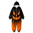 thumbnail image 5 of Halloween Boy's Onesie, Hooded Zipper Jumpsuit, Matching Family Elastic Loungewear for Halloween, 5 of 8