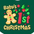 thumbnail image 4 of Inktastic Baby's First Christmas -gingerbread Cookie Boys or Girls Baby Bib, 4 of 4