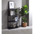 thumbnail image 3 of Librería Casafoyer Nypho de madera negra con 4 estantes y marco de metal, 3 of 3