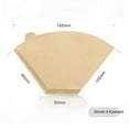 thumbnail image 2 of Cone Coffee Filters, 40 Count 1-4 Cups Unbleached V60 Disposable Coffee Filter Paper, Compatible with Conical Shaped Pour Over Coffee Dripper and Drip Coffee Maker, 2 of 4