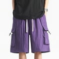 thumbnail image 7 of Luvrsol Mens Shorts Cargo Quick Dry Plus Size Multi-Pocket Lightweight Outdoor Casual Shorts, M-5XL, 7 of 7