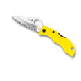 thumbnail image 3 of Spyderco Knives Ladybug 2 Salt Lockback Yellow FRN Serrated H2 Stainless LYLS3  Cuchillo, 3 of 4