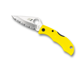 thumbnail image 3 of Spyderco Knives Ladybug 2 Salt Lockback Yellow FRN Serrated H2 Stainless LYLS3  Cuchillo, 3 of 4