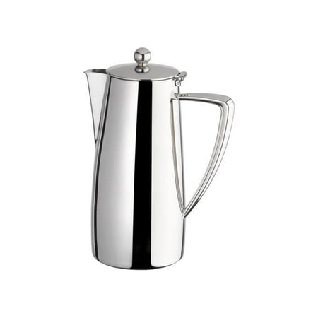 Mirrored Lid - Winco Z-MC-CP64, 64 oz Cadenza Monte Carlo Coffee Server with Hinged Lid, 18/10 Stainless Steel, Mirror Finish