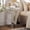 Faux Mirror Finish, variant on Yunken 3-Drawer Mirrored Nightstand Set of 2, End Table, Bedside Table, Glass Nightstand for Bedroom, Living Room, Silver, 11.7" L x 11.8" W x 23.8" H