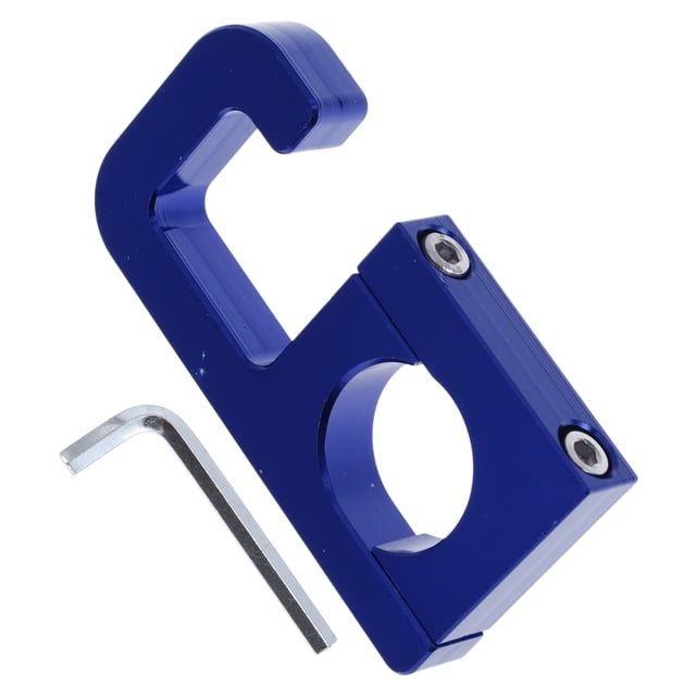 Gancho Colgante para Motocicleta Cuadrado Soporte para Casco de Motocicleta Equipaje para Scooters Bicicletas Azul 74mm de Longitud