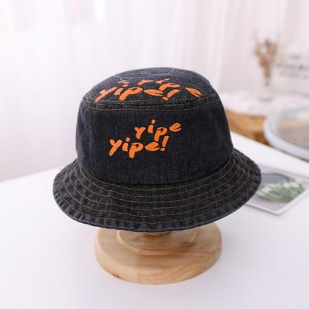 

Spring Baby Hat Cartoon Boys Girls Cap Toddler Cartoon Letters Bucket Hats Caps Reversible Sun Headwear