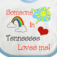 thumbnail image 4 of Inktastic Someone in Tennessee Loves Me Boys or Girls Baby Bib, 4 of 4
