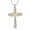 Silver-Gold, variant on Crystal Cross Urn Necklaces for Ashes Cremation Crucifix Keepsake Memorial Pendant Necklace