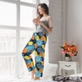 thumbnail image 4 of Uemuo Sunflowers Pattern Women's Wide Leg Palazzo Lounge Pants with Pockets Light Weight Loose Comfy Casual Pajama Pants-XX-Large, 4 of 9