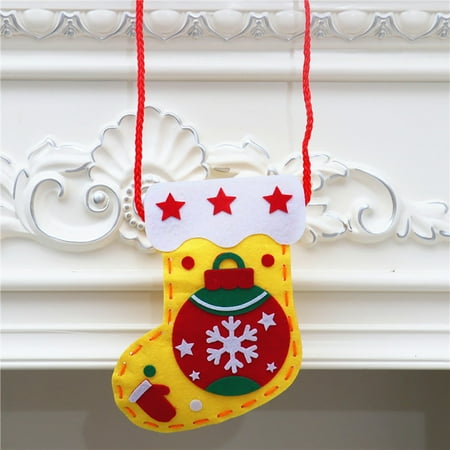 

GUZOM Decorative Socks- DIY Handmade Christmas Socks Backpack Small Gift Gift Bag Prize Christmas Socks