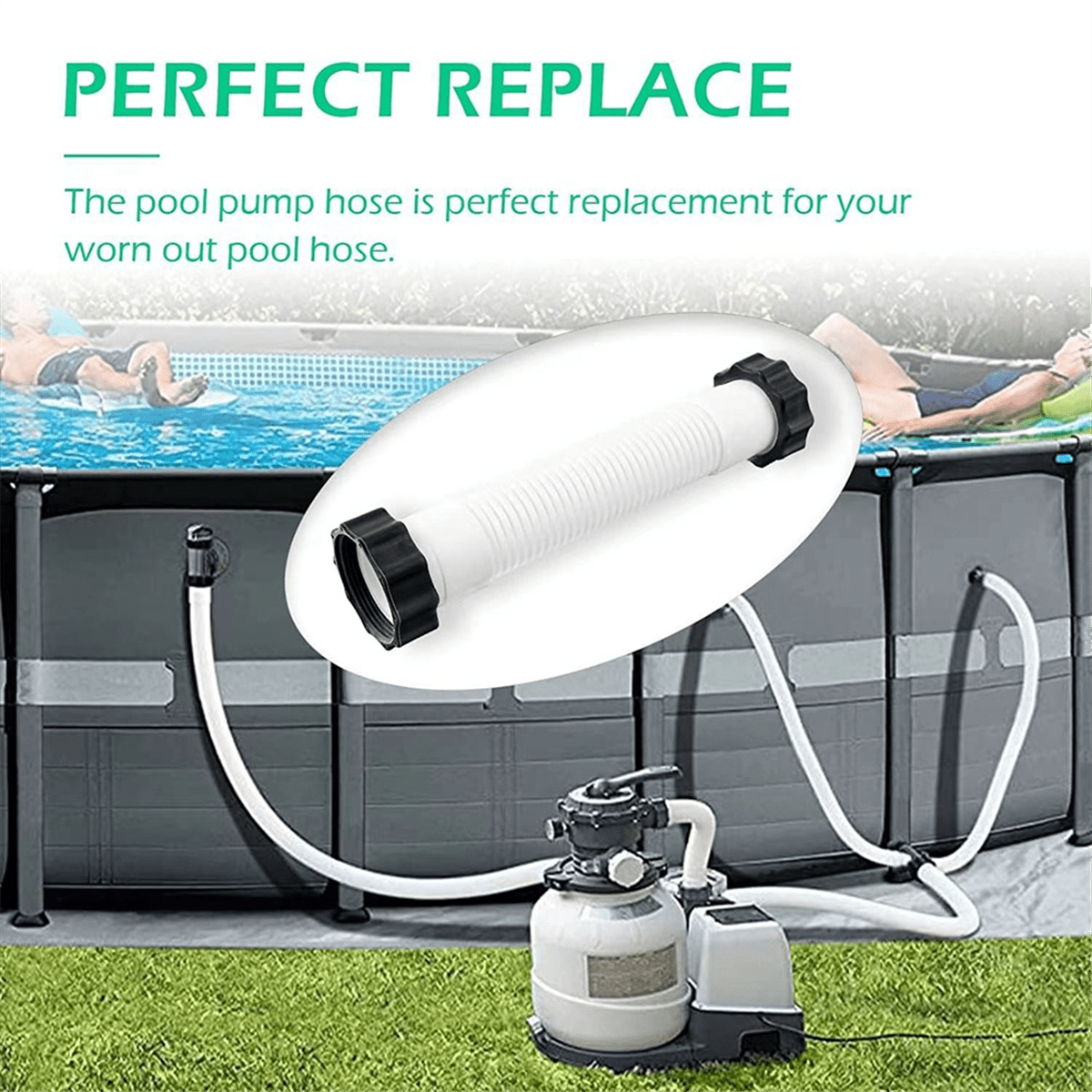 Pool Sand Filter Pump Hose-11535 Interconnecting Hose Replacement for 16 Inch Sand Filter Pumps & Saltwater Systems