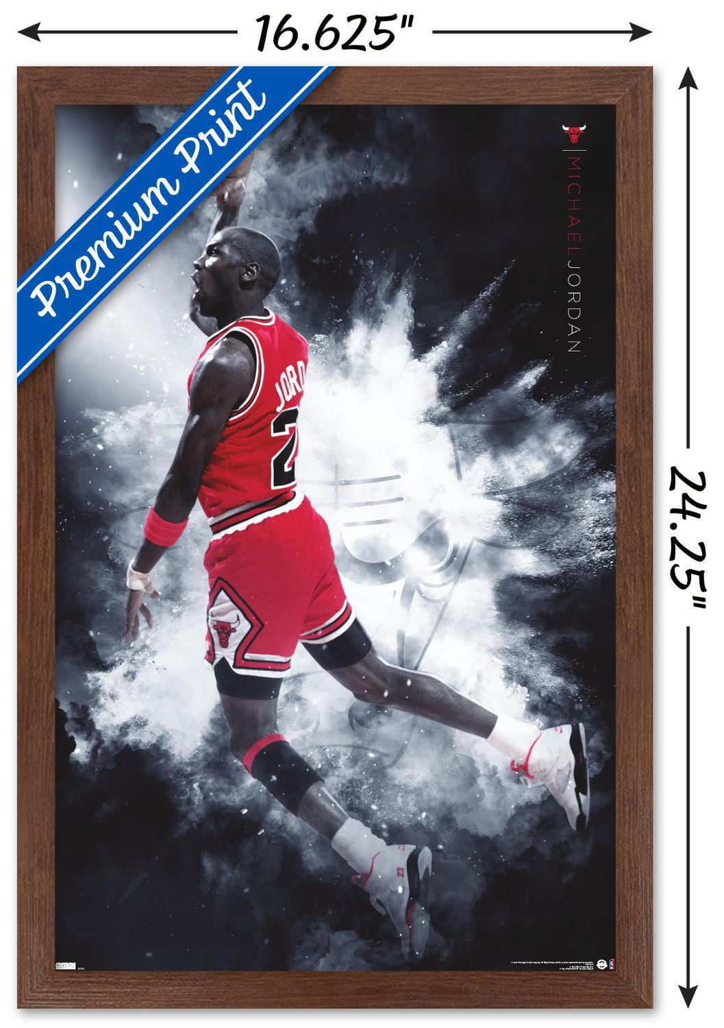 Michael Jordan - Burst Wall Poster