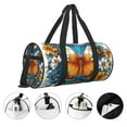 thumbnail image 3 of Xecao Spring Butterfly Flowers Print Travel Duffle Bag, Bag Carry On Tote Bags for Women, Travel Sport Gym Bag for Men, Hospital Bag for Labor and Delivery, 3 of 6