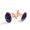 Color 2, variant on Men's Classic Stainless Steel, Neon Dinosaur Funny Pattern Cufflinks Business Wedding Shirts, Rose Gold