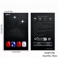 thumbnail image 3 of Kokovifyves 4th Of July Patriotic Press On Nails 24Pcs Classic Flag Style Short Fake Nails Holiday Party Nail Decor, 3 of 9