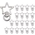 thumbnail image 1 of Porte-clés en Forme de Pentagramme Mousqueton pour Lanière Clips Crochets Clips de Lanière Pivotants Porte-clés DIY Porte-clés Accessoires pour Loisirs créatifs, Création de Bijoux (20 Pièces), 1 of 5