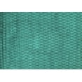 thumbnail image 1 of Ahgly Company Machine Washable Indoor Rectangle Oriental Turquoise Blue Industrial Area Rugs, 4' x 6', 1 of 4