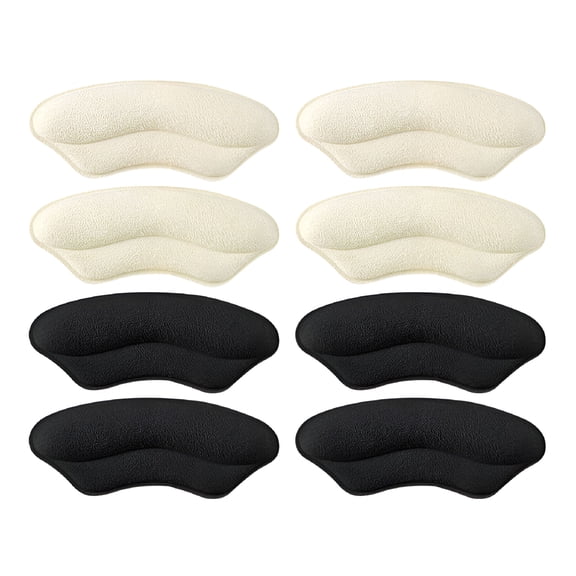 TELOLY 4 Pairs Heel Cushion Pads Self-adhesive Heel Inserts Heel Protectors for Women Men