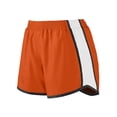 thumbnail image 2 of Augusta Sportswear Women's Ladies Pulse Junior Fit Activewear Team Shorts, Orange/White/Black, Medium, 2 of 3