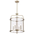 thumbnail image 4 of Nuvo Lighting Yorktown 4 Light Pendant Burnished Brass Finish Clear Glass - Burnished Brass, 4 of 15