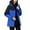 Blue, variant on Pisexur Jackets for Women Trendy Long Fleece Windbreaker Jacket Casual Zip Up Hooded Jackets Fashion Warm Bomber Jackets Plus Size Outerwear with Pockets M-5XL