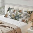 thumbnail image 4 of Green Palm Leaves Body Pillow Cover 20 x 54 Inch Decorative Pillow Cover Seaside Summer Botanical Tropical Lumbar Pillowcase Seasonal Rectangle Cushion Case for Couch Sofa Bed Living Room, 4 of 9