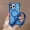 Blue, variant on Magnetic Case for iPhone 16 Pro Max, Clear Back Case Shockproof Enhanced Corners Drop Protective Phone Cover with Detachable Lanyard and Wrist Hand Strap, Compatible with Mag-Safe, Pink