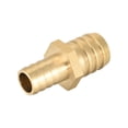 thumbnail image 3 of Unique Bargains 6mm to 4mm Hose ID Brass Reducer Barb Hose Fitting Straight Connector Coupler Tubing Adapter 2 pcs 21mm x 15mm, 3 of 3