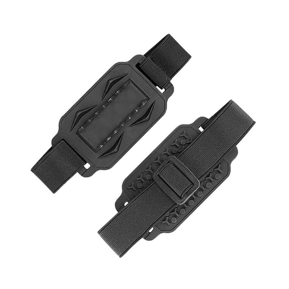 SunniMix Ice Crampons Cover Rubber Snow Shoe Crampons Cover for Hiking Mountaineering Black Strap