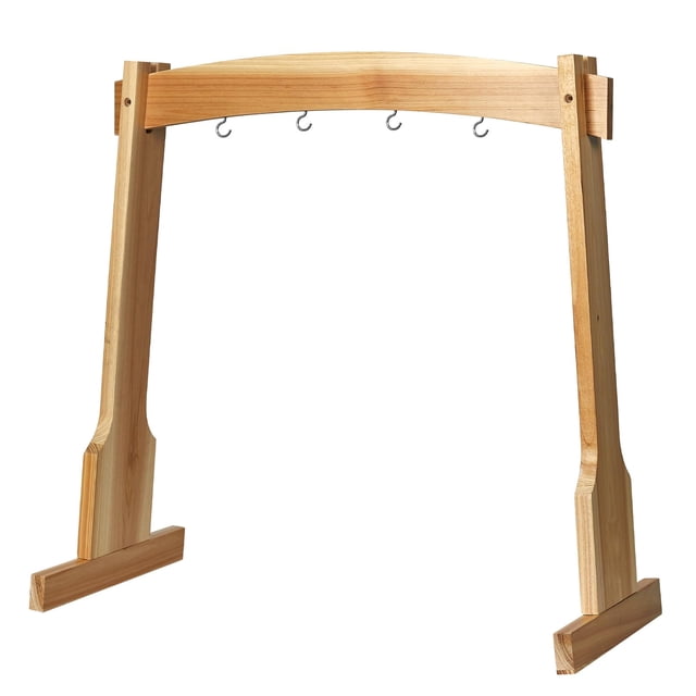 Gong Stands Amcortn 14 para 1 gong o 4 campanillas Soporte de madera