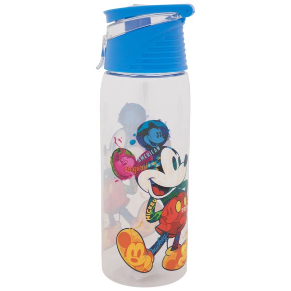 Mickey Mouse Bouteille d'Eau à Couvercle Rabattable à Collage de Couleurs